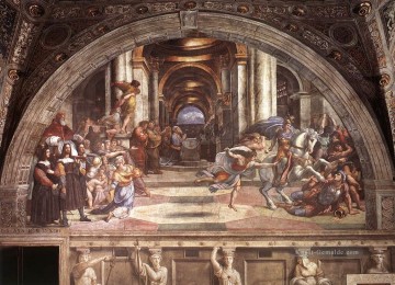  meister - Die Vertreibung des Heliodor aus dem Tempel Renaissance Meister Raphael